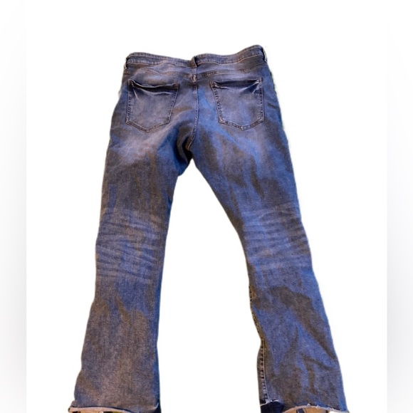 COSTOM FLARE WIDE LEG BLUE JEANS - Picture 2 of 4